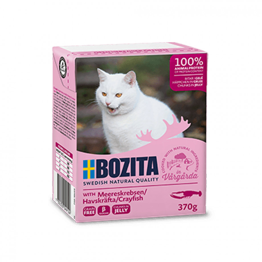BOZITA FELINE CHUNKS IN JELLY CRAYFISH 370gr - Aigan