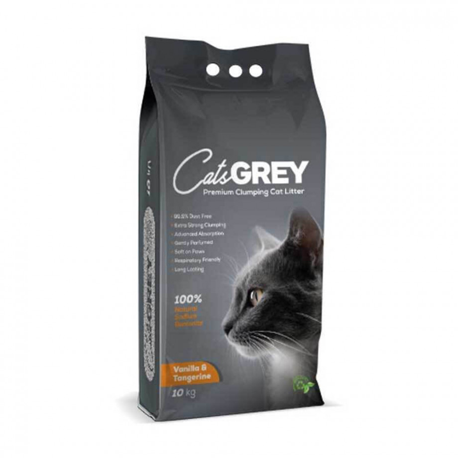 CAT'S GREY CAT LITTER VANILA & TANGERINE 10kg - Aigan