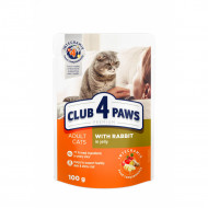 CLUB 4 PAWS ADULT CATS ΚΟΥΝΕΛΙ ΣΕ ΖΕΛΕ 100gr