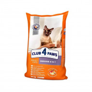 CLUB 4 PAWS DRY CAT FOOD INDOOR 4IN1 14kg (11+3kg ΔΩΡΟ)