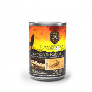 AMBROSIA DOG WET FOOD SENSITIVE SALMON & RABBIT 400gr