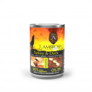 AMBROSIA DOG WET FOOD SENSITIVE TURKEY & DUCK 400gr