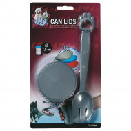 CAN LIDS DIAM 7,5cm AND SPOON REESE