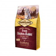 CARNILOVE FRESH ADULT CHICKEN & RABBIT - GOURMAND 2kg