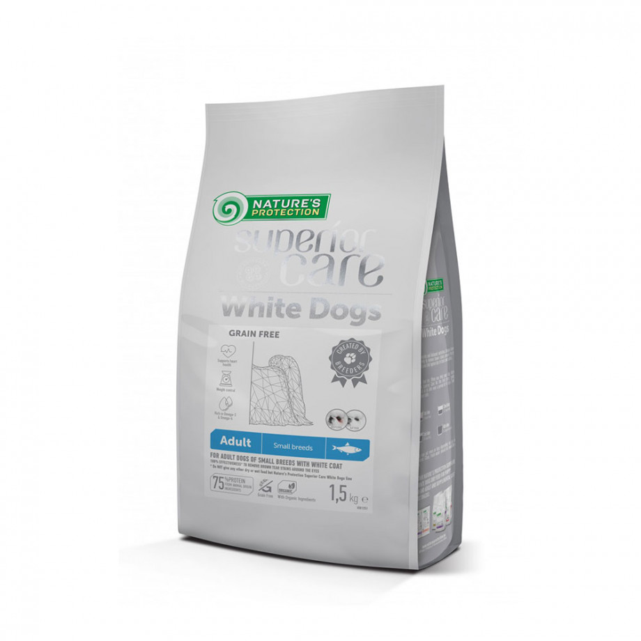 NATURE'S PROTECTION SUPERIOR CARE WHITE DOGS ADULT HERRING 1,5kg - Aigan