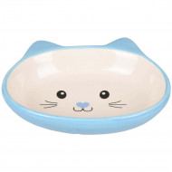 FEEDING BOWL CAT ISA CERAMIC 14cm 170ml ΜΠΛΕ