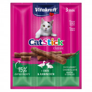 VITAKRAFT CAT-STICK MINI ΠΑΠΙΑ ΚΑΙ ΚΟΥΝΕΛΙ 18gr 3pcs