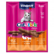 VITAKRAFT CAT-STICK MINI ΓΑΛΟΠΟΥΛΑ ΚΑΙ ΑΡΝΙ 18gr 3pcs