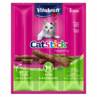 VITAKRAFT CAT-STICK MINI ΚΟΤΟΠΟΥΛΟ ΚΑΙ ΓΡΑΣΙΔΙ 18gr 3pcs