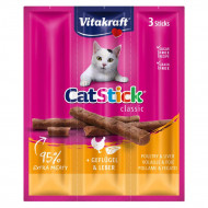 VITAKRAFT CAT-STICK MINI ΠΟΥΛΕΡΙΚΑ ΚΑΙ ΣΥΚΩΤΙ 18gr 3pcs