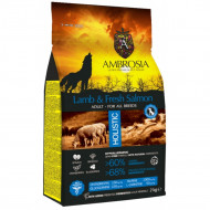 AMBROSIA ADULT LAMB & SALMON 2kg + ΜΠΙΣΚΟΤΑ 300gr ΔΩΡΟ