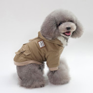 DOG'S SWEATER ΥΦΑΣΜΑ ΠΑΡΚΑ LARGE BEIG-BROWN