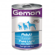 GEMON DOG PATE WITH TUNA LIGHT 400gr