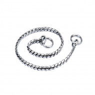 ROUND BRASS SNAKE CHAIN SILVER 2.4x40cm