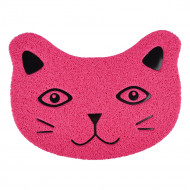 LITTER TRAY MAT FOR CATS PANCHO FUCHSIA 30x40CM